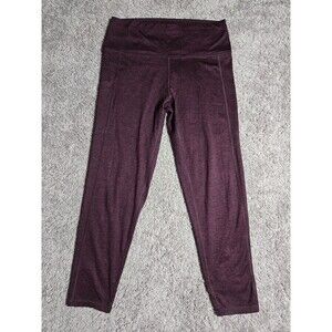 Aerie Chill Play Move high-waisted leggings Women's XL Short Deep Plum